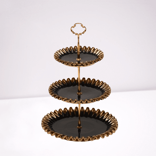3 TIER BLUE PASTRY STAND 21118
